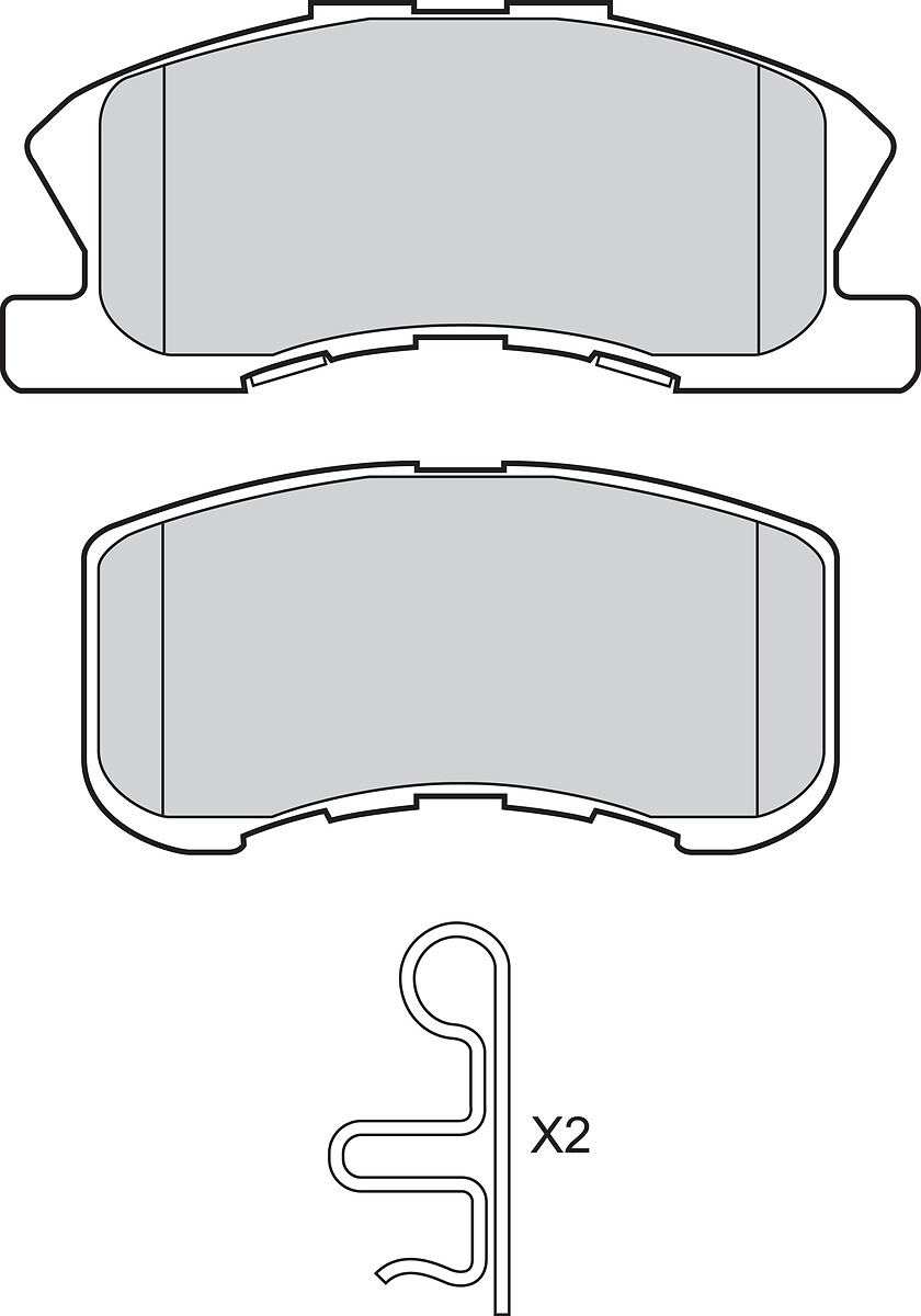 Jeu de 4 plaquettes de frein VALEO ref. 302826